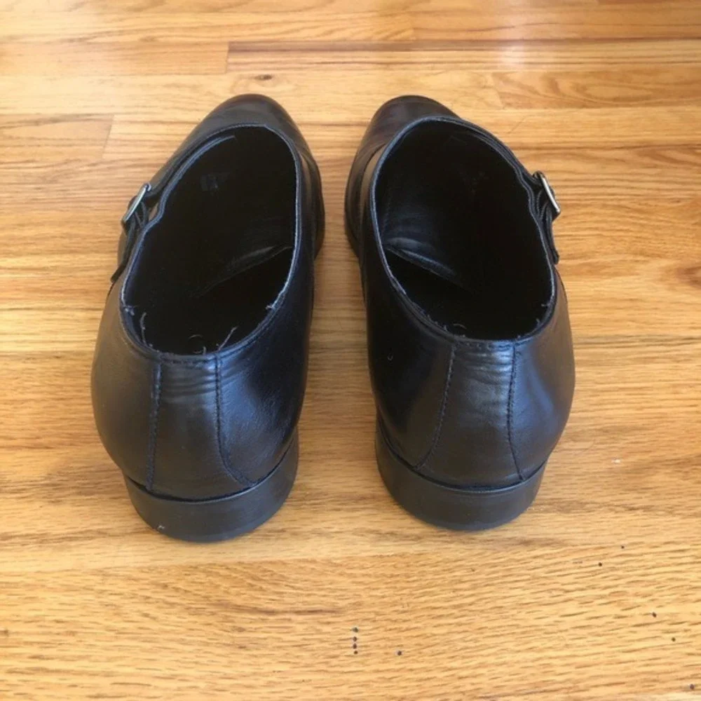 ALDO Monkstrap Black Leather Dress Shoes